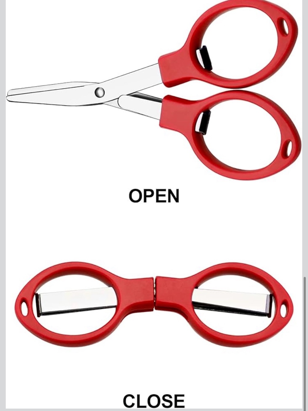 Travel scissors set of 10 with keychain rings NWT